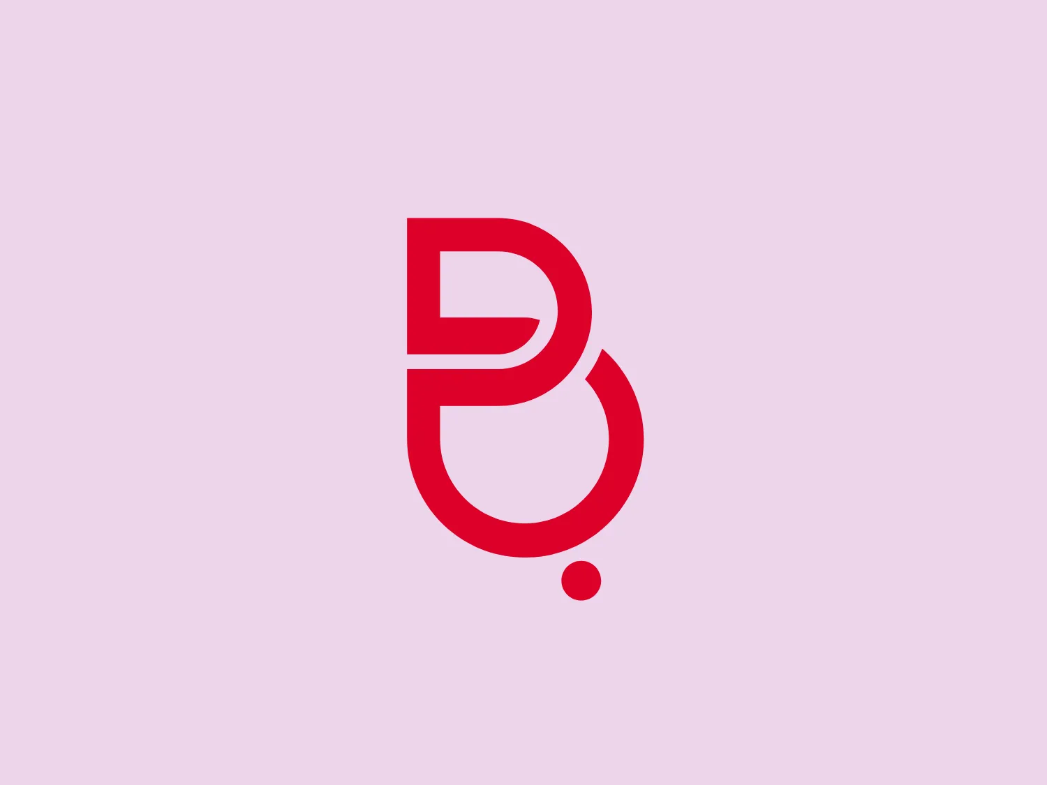 The Batelco logo features a stylized letter 'B' formed by an upper solid semi-circle and a lower curved line with a circular dot, creating a modern and minimalist design. The bold red hue provides striking contrast and visual impact, reflecting a contemporary and efficient brand identity.
