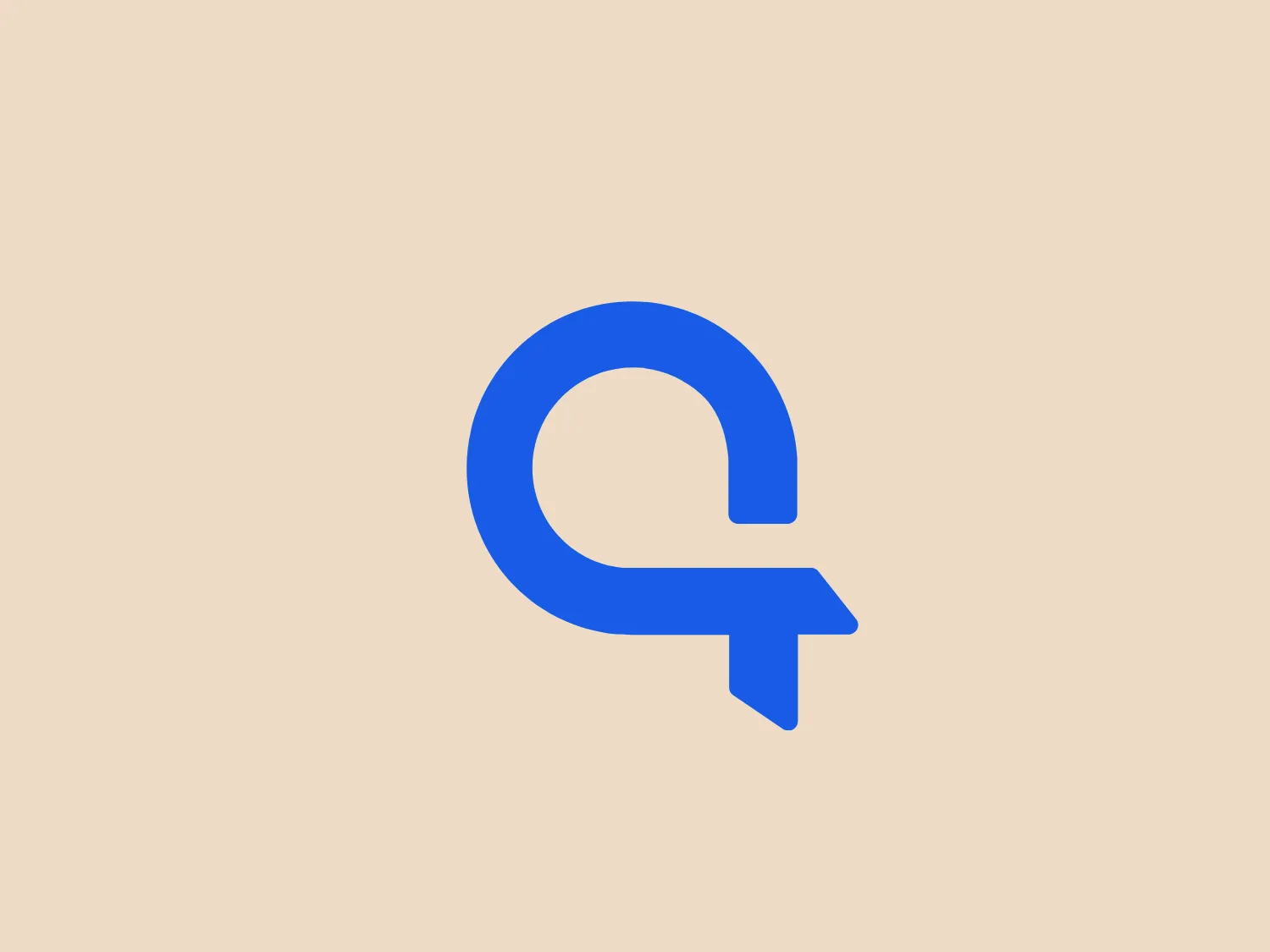 The Quadpay logo features a simplified, stylized letterform that combines elements suggesting both the letters 'Q' and 'a'. It is a flat design with no gradients or shadows, giving it a modern, clean aesthetic. The color is a vibrant, medium shade of blue that conveys trustworthiness and professionalism. The logo is devoid of any additional embellishments, which contributes to its straightforward and scalable design. Given the color and style of the Quadpay logo, a neutral and light background would complement it well without competing for attention.
