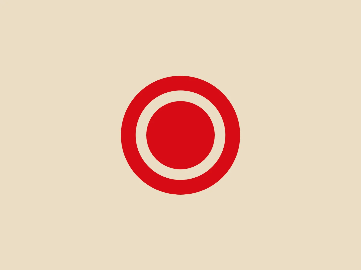 The rOtring logo features a bold and simplistic design with two concentric circles and a solid center. The primary color is a vivid red, creating a strong visual impact. The clean lines and minimalistic aesthetic evoke a sense of professionalism and efficiency.