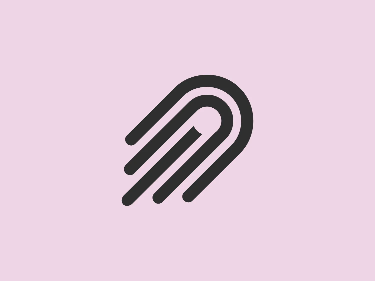 The Nylas logo features a stylized, abstract design reminiscent of a swoosh or a comet, with three curved lines tapering as they descend to the right, giving a sense of motion or speed. The main color is a medium to dark shade of blue, with subtle gradients that add depth and a modern, sleek look to the design. The lines are arranged in a way that could also be interpreted as a stylized representation of fingers or a hand in a swift moving gesture. The overall aesthetic is clean, dynamic, and contemporary, suitable for a tech or sports brand.