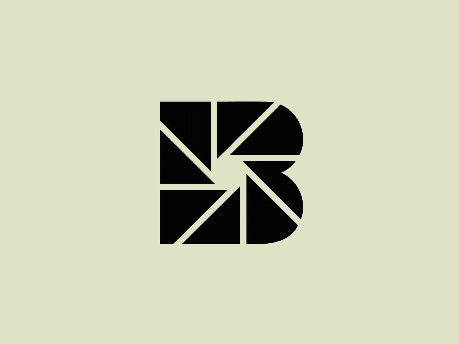 The Mike Basher Photography logo features a stylized letter "B" composed of geometric segments, creating a dynamic and modern appearance. The design is monochromatic, with the "B" rendered in solid black against a white background, showcasing a bold contrast. The segments within the "B" vary in width, suggesting movement and energy, with sharp angles intersecting to form abstract negative spaces, contributing to the logo's contemporary feel. The overall design aesthetic is minimalistic yet powerful, with a strong emphasis on shape and form.