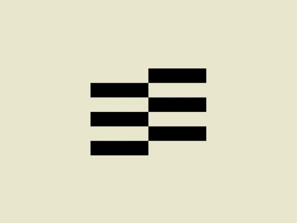 The Eloware logo is a simple yet bold design, featuring five horizontal black bars of varying lengths which form a stylized letter "E." The bars have sharp, clean edges and are evenly spaced, creating a modern and minimalist aesthetic. The two longest bars form the top and bottom of the "E," while three shorter bars diminish in length from top to bottom within, giving the logo a unique and recognizable look. The monochromatic color scheme and contemporary style of the logo would be complemented by a subtle background color that enhances its modernity.