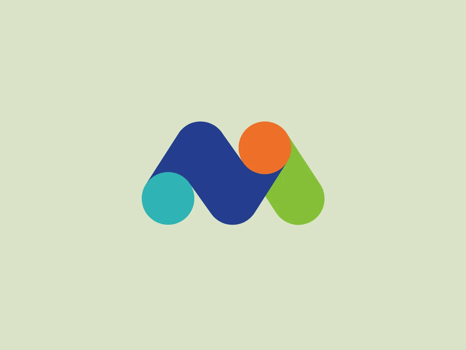 The Matomo logo showcases a stylized, abstract design comprised of four overlapping shapes. The largest shape is a dark blue wave-like form that provides the base for the composition. On its right side, a bright green leaf-shaped figure slightly overlaps at the bottom edge. To the left, partially nestled in the curve of the wave, is a small, light blue circle. Finally, an orange circle rests atop the central portion of the wave, intersecting with both the blue and green elements, drawing the eye with its warmth and contrast. The logo utilizes smooth, organic shapes and a playful yet balanced arrangement to convey fluidity and harmony. The vibrant and modern color palette suggests creativity and energy.