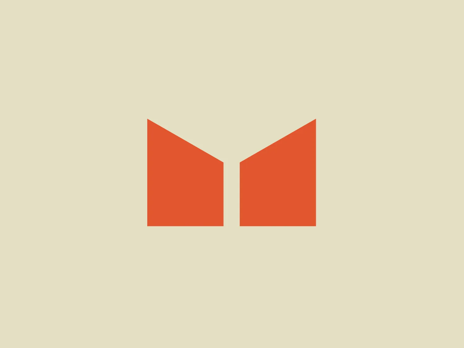 The logo for Magnitude is a simple and modern abstract design featuring two symmetrical shapes resembling stylized wings or leaves. These shapes can be seen as a letter 'M' or a mountain peak, depending on the perspective. The logo uses a bright orange color and a flat design aesthetic, creating a vibrant and energetic feel. Its clean lines and lack of embellishments convey a sense of clarity and efficiency.