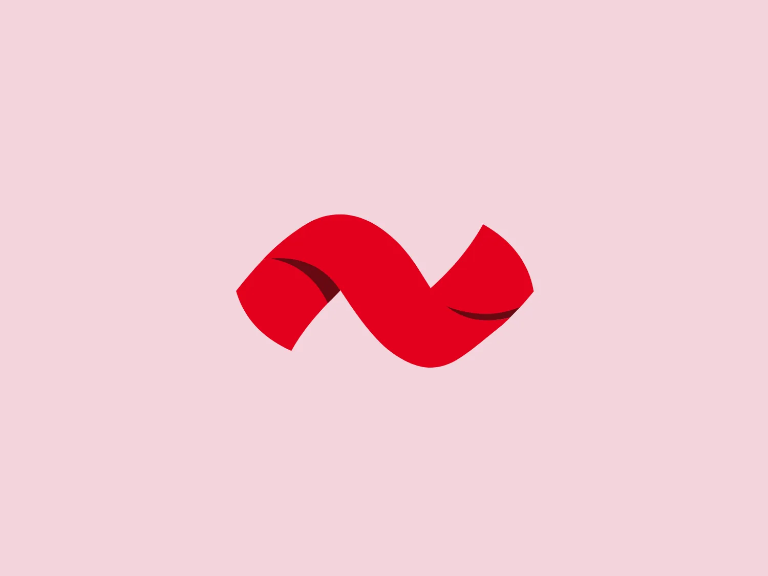 The NTech Media logo features a stylized wave-like form with a two-dimensional perspective. Composed of a rich, vibrant red color that conveys energy and passion, the design is minimalistic and modern, with smooth curves creating a dynamic sense of movement. Subtle shadows add depth, suggesting a ribbon gently folding over itself. Overall, the aesthetic of the NTech Media logo is clean, contemporary, and would likely be recognizable even at a small size or from a distance.