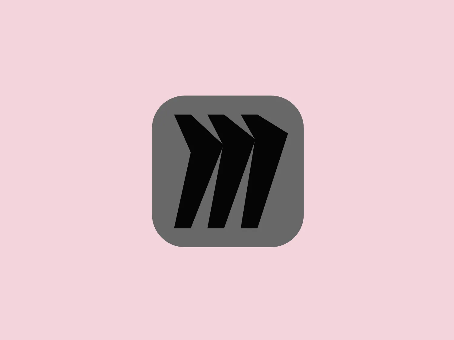 The Miro logo comprises three bold, stylized, and slightly slanted lines enclosed within a rounded square border. These lines converge at the left, suggesting movement or direction, with the negative space between them indicating a path or choice. The deep navy blue lines create a strong visual contrast against a solid, warm yellow background, exuding a striking and energetic feel. Overall, the design is modern, dynamic, and conveys a sense of innovation and progression.
