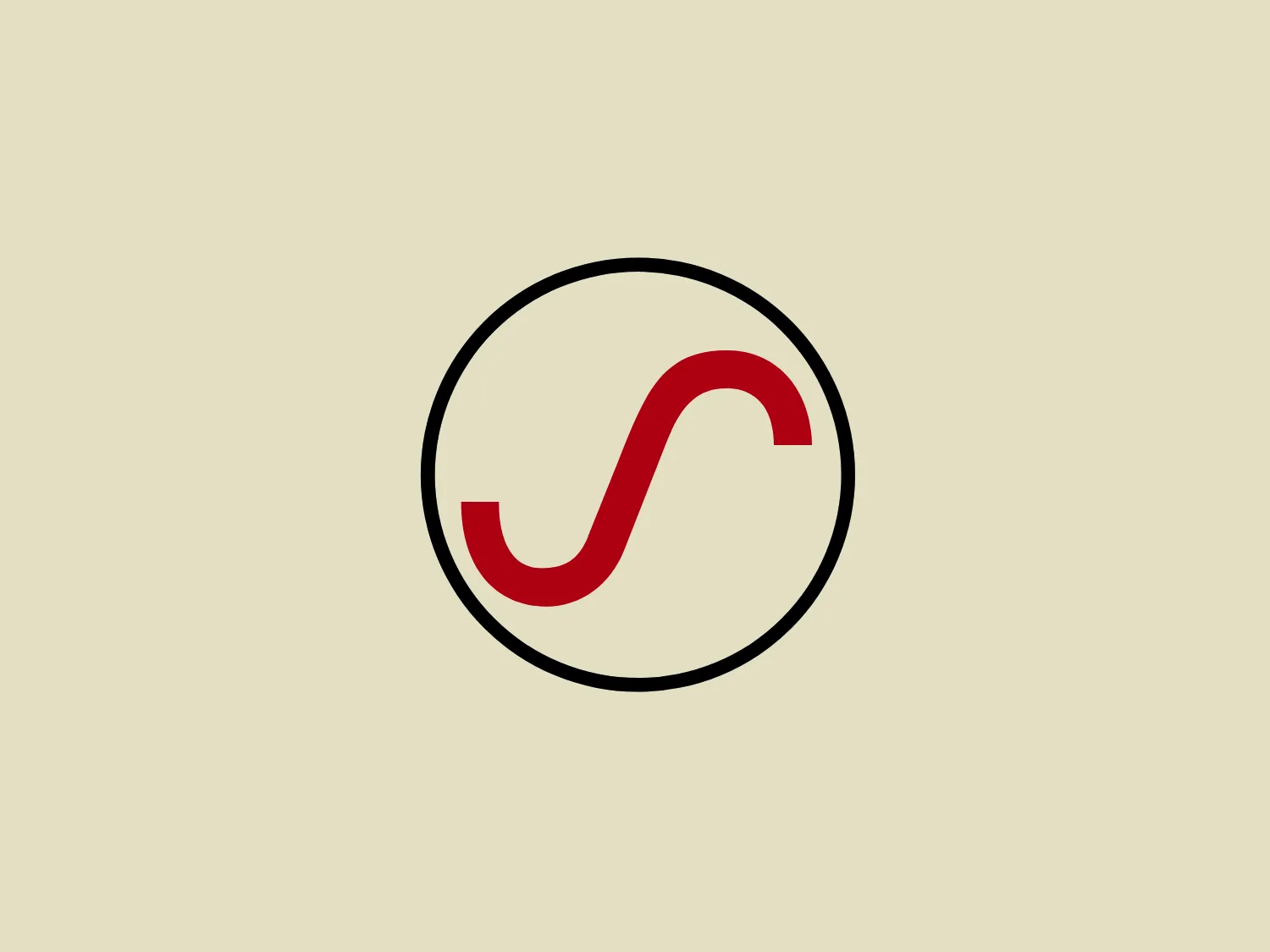 The Acoustic Signature logo showcases a bold, red curved line resembling a dynamic wave or an abstract "S" shape, set within a black circular border. The design is modern and minimalistic, utilizing the contrast between the vibrant red and the solid black to create a striking visual impact. Its simplicity allows for versatile use across various mediums. The logo effectively communicates movement and fluidity, indicative of the brand's adaptability and energy.