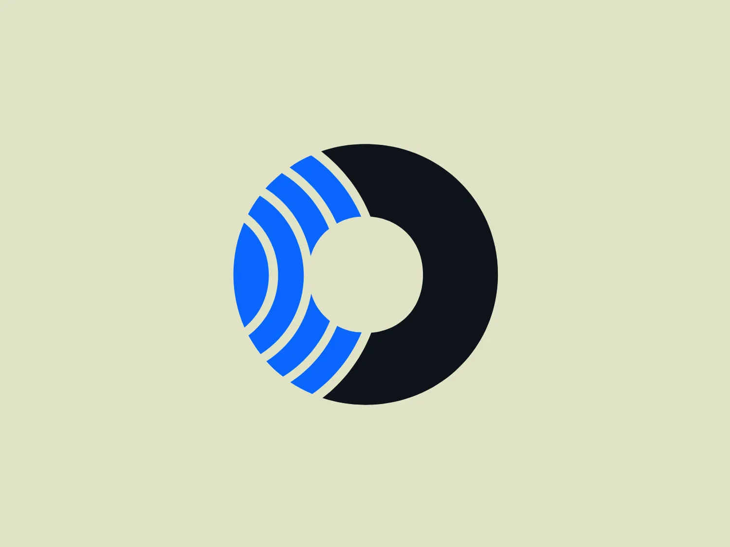 The Orca Security logo features a modern, circular design with a black circle and a smaller white circle in the center, resembling a vinyl record or the letter "O". To the left of the black circle, there are three bold, blue curved lines that decrease in width from left to right, suggesting motion or sound waves emanating from the center. The contrast between black and blue contributes to a professional and clean look, suitable for corporate or tech-based applications. The simplicity of the logo adds to its versatility and potential for strong brand recognition.