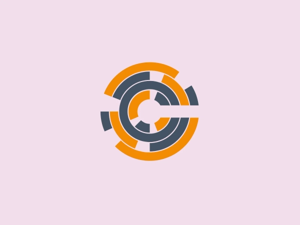 The CHEF logo boasts a modern and stylized design, consisting of geometric shapes forming an abstract circular motif with a dynamic feel. The central part features a stylized letter "C" in a darker shade, encircled by rings in gradient shades of orange and gray, giving it a three-dimensional effect. The outermost part has segments reminiscent of a gear or compass, suggesting precision or a technological focus. The colors are muted with contrasting dark gray and vibrant orange, which provides a professional yet energetic look.