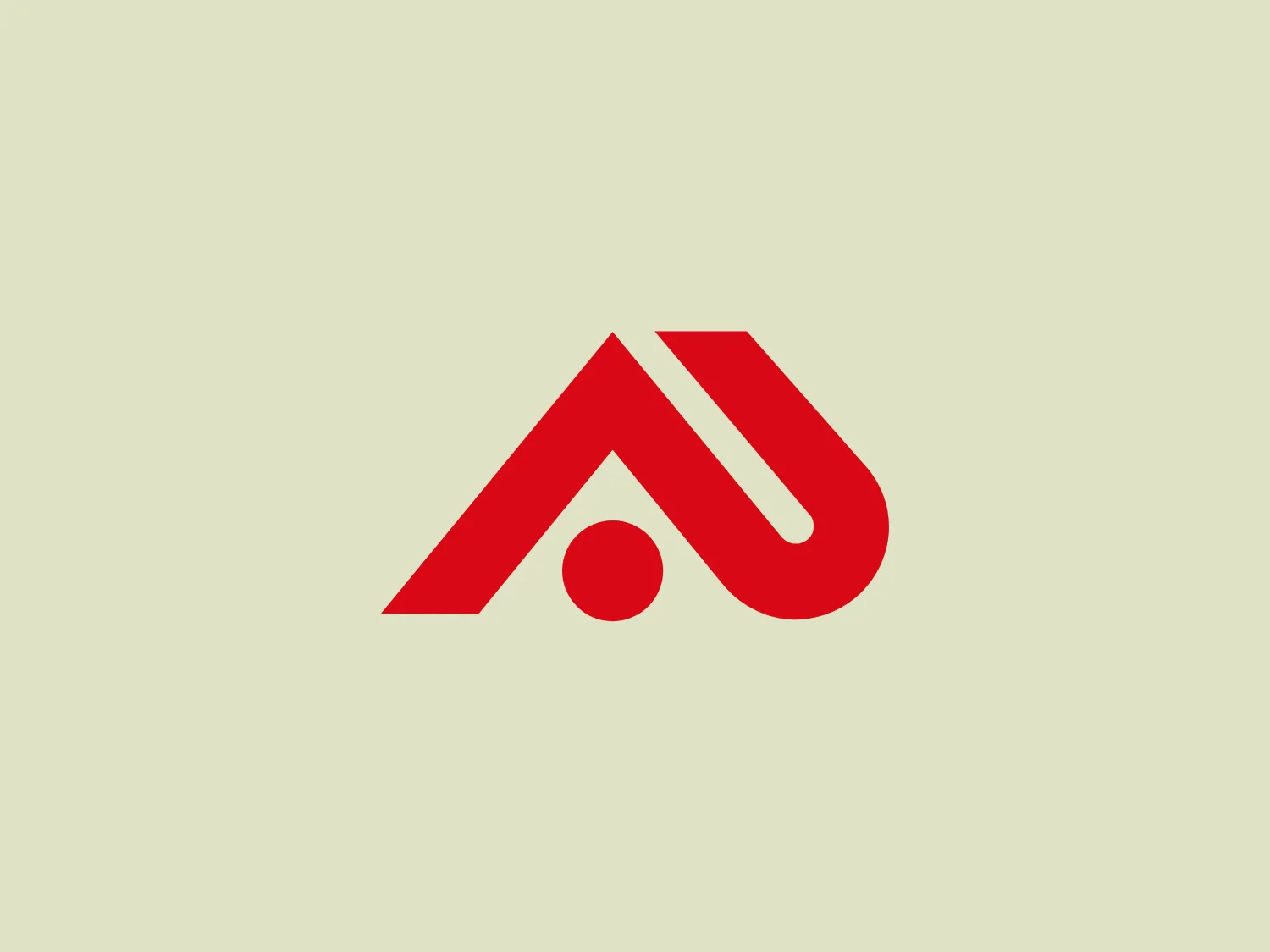 The logo in the image for Alberta is a modern and minimalist stylized lettermark creating a red letter 'A' with a circle underneath. The use of negative space enhances the visual impact, and the bold red color draws the viewer’s attention. The logo evokes a sense of dynamism and professionalism.