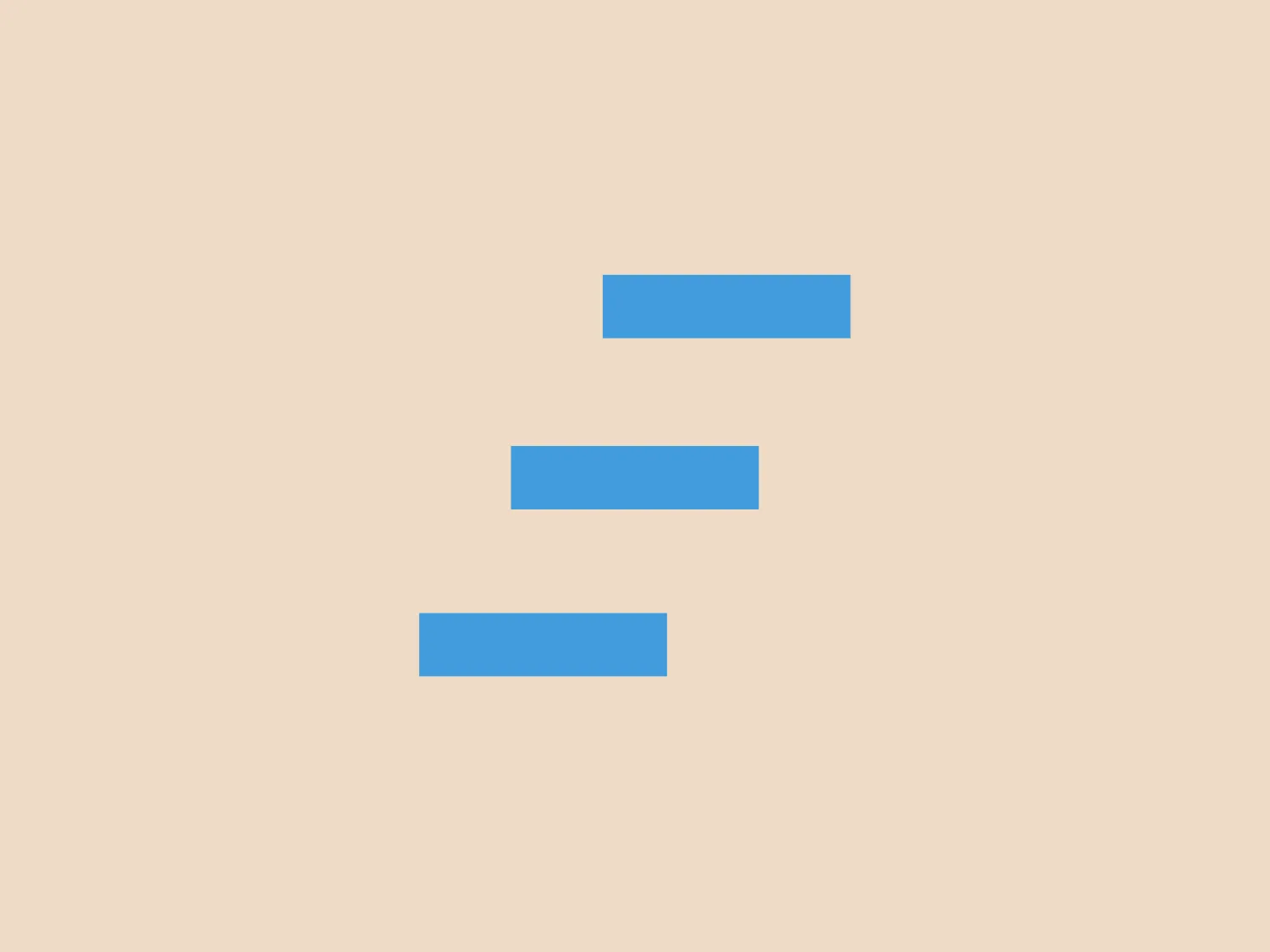 The Sandler Training logo consists of three horizontal bars in a gradient of sky blue to a slightly deeper blue from top to bottom. The bars are arranged to form a stylized, abstract "E", giving the logo a modern and simple aesthetic. The design aims for a sleek, professional look with a focus on clarity and scalability. The blue tones of the logo make it complement well with a neutral background.