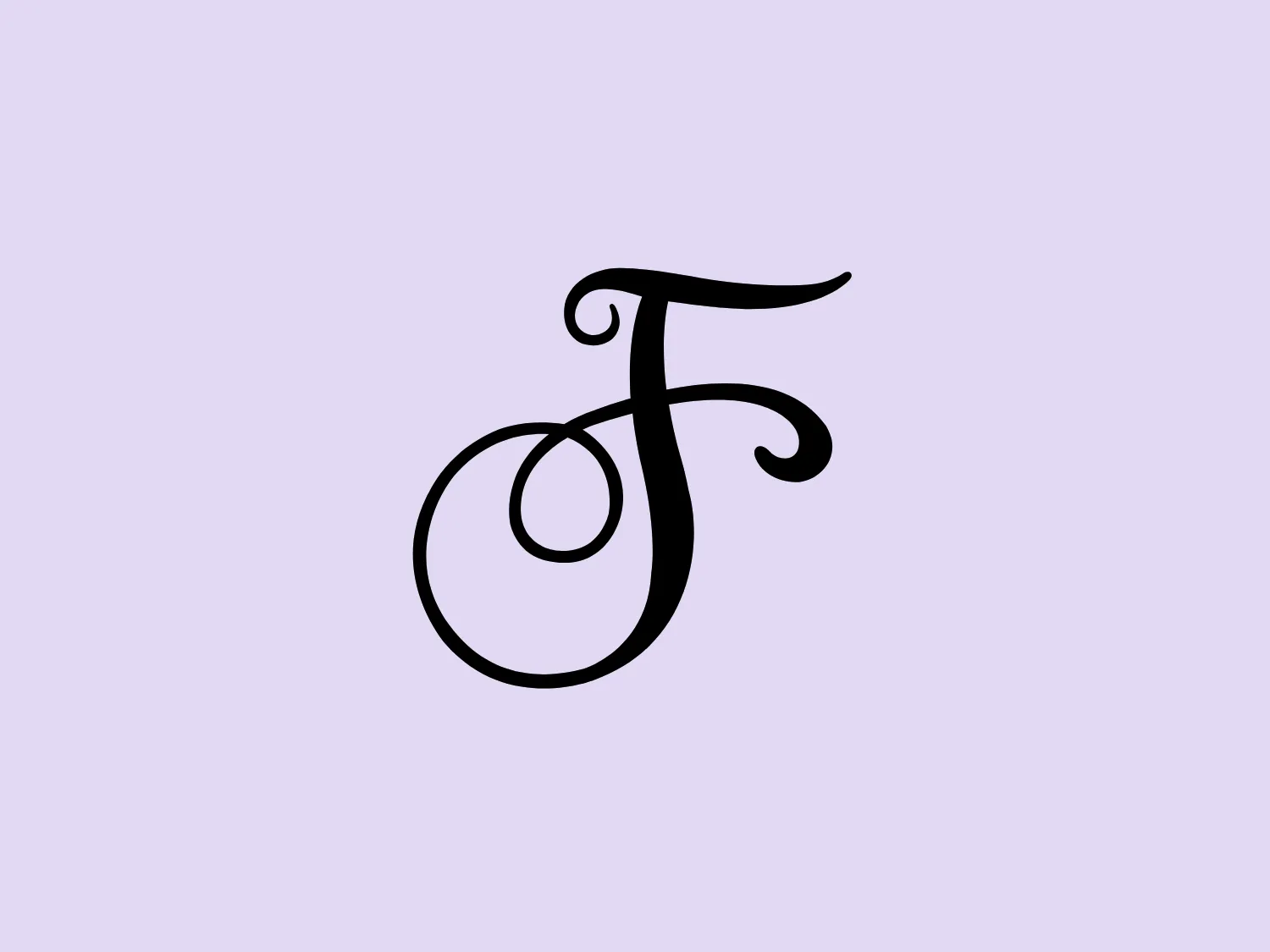 The Fidani logo features a stylized, calligraphic letterform that combines elements of both a "J" and an "f". Rendered in a bold, black line, the design has a fluid and organic appearance, with curls and loops giving it an elegant and perhaps classical look. The main body of the logo is a large, round shape echoing the lowercase "j", with a smaller loop above resembling the dot of the "j". The upper part unfolds into a horizontal flourish that could be seen as part of the "f". The overall aesthetic is simple yet sophisticated, suitable for a brand looking for a timeless and artistic representation.