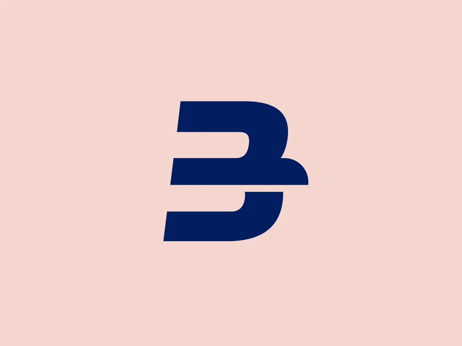 The Bancomat logo is composed of bold, sans-serif letterforms that create a modern and dynamic appearance. The main feature is a stylized letter "B," which appears to be constructed from two interlocking elements—a vertical bar and a horizontal shape with a curved notch cut out from its bottom edge. The use of negative space between these elements gives the impression of movement or transformation. The logo is monochromatic with a deep blue color, presenting a professional and confident brand identity. The design is simple, clean, and easily scalable, making it effective for a variety of applications.