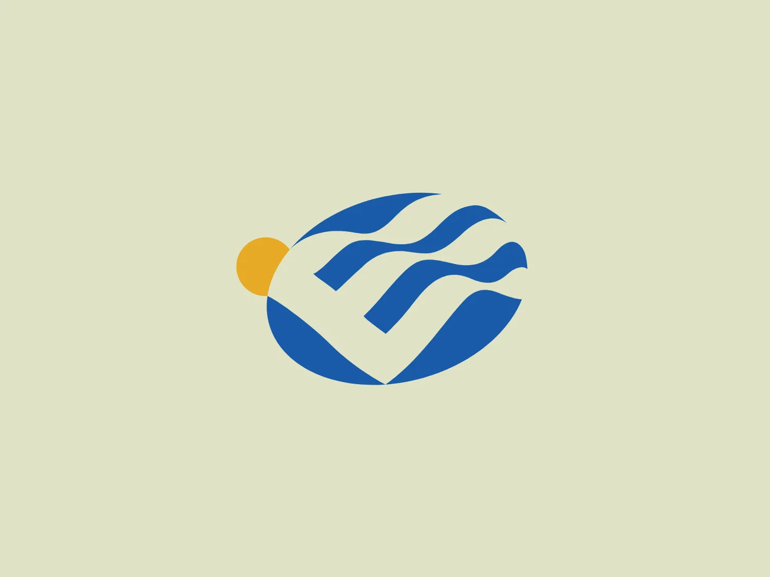 The Expo '98 logo features a stylized letter 'V' formed by three blue wave-like shapes, giving the impression of motion or fluidity. A small yellow circle is adjacent to the 'V' on the upper left side, possibly representing the sun or a light source. The waves are encapsulated within an implied spherical boundary that contrasts with the sharp angles of the 'V'. The overall design aesthetic is modern and dynamic, with a limited but effective color palette of blue, which suggests trust and dependability, and yellow, which adds a touch of energy and optimism. The simplicity and clean lines of the design make it versatile for various applications.