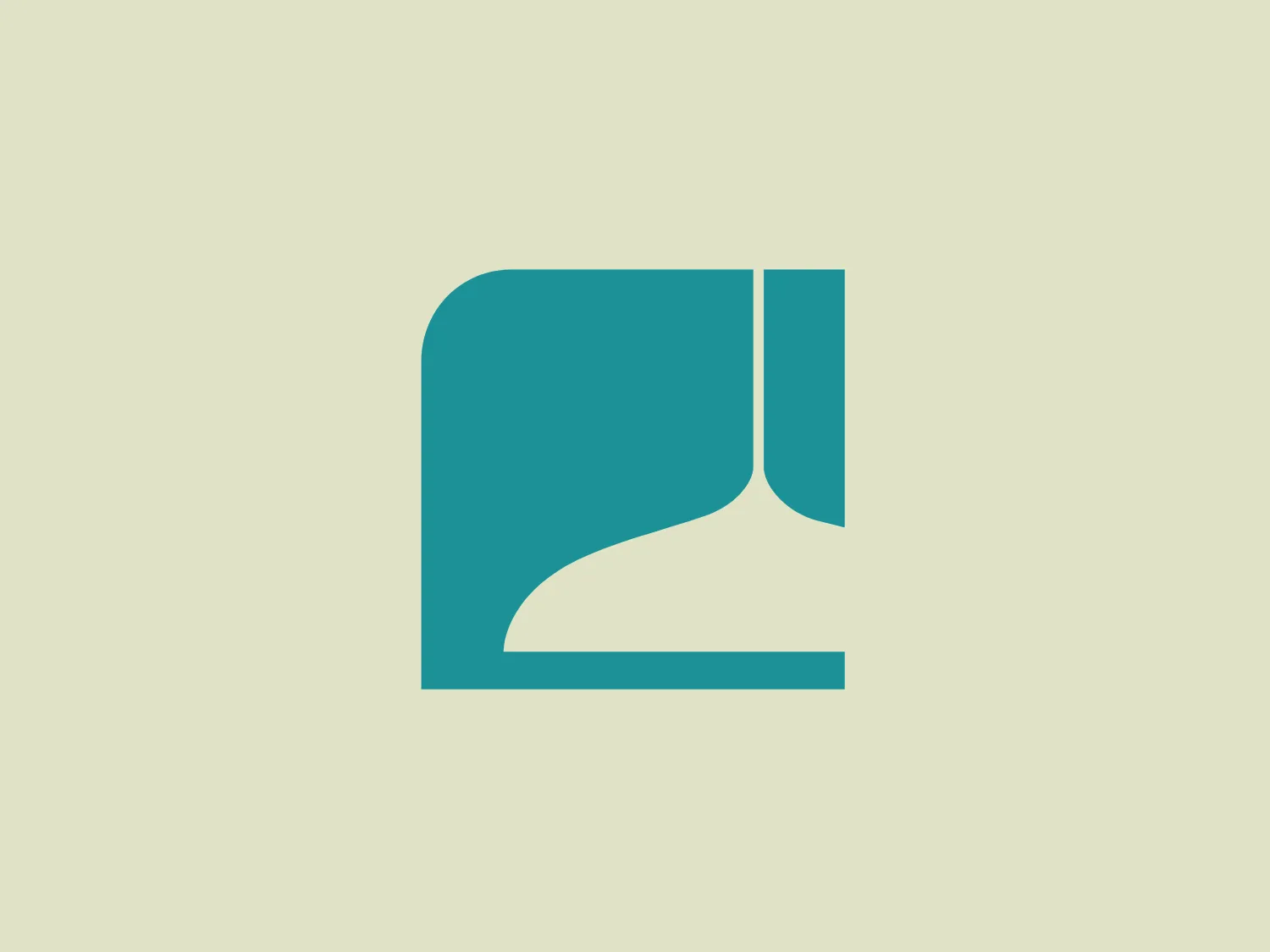 The Eglo logo features a stylized letter "L", with a modern and minimalist aesthetic. It is comprised of two distinct shapes: a solid rectangle with a right angle cut out from the bottom right as the base, and a quarter-circle curve that implies the vertical stroke of the letter as the top. The design uses a single vibrant teal or turquoise blue color, giving it a professional and clean look. The use of negative space within the shapes creates an interesting visual effect that enhances the overall design.