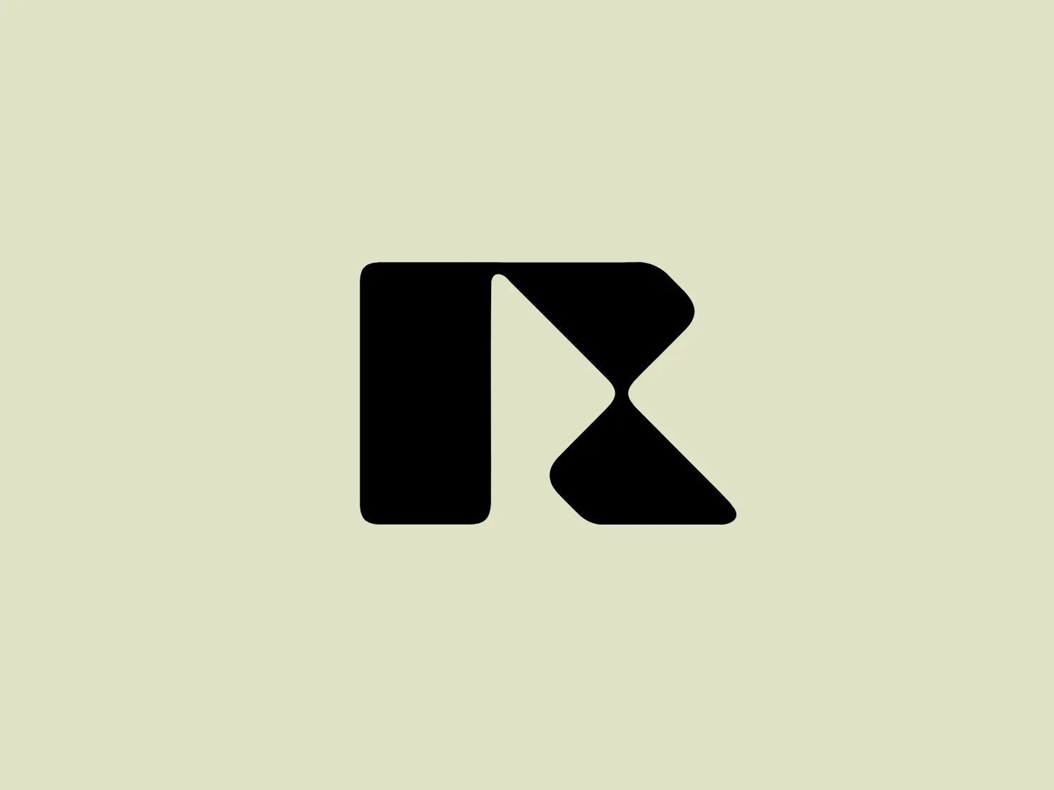 The Road Media logo is a stylized, abstract design resembling an hourglass or a Mobius strip. Composed of interconnected shapes - a vertical rectangle on the left and a twisting triangle on the right, it conveys a sense of continuity and infinity. The logo is entirely black, with no additional colors or gradients, lending it a bold and modern appearance. Its simplicity and use of negative space make it versatile for various applications.