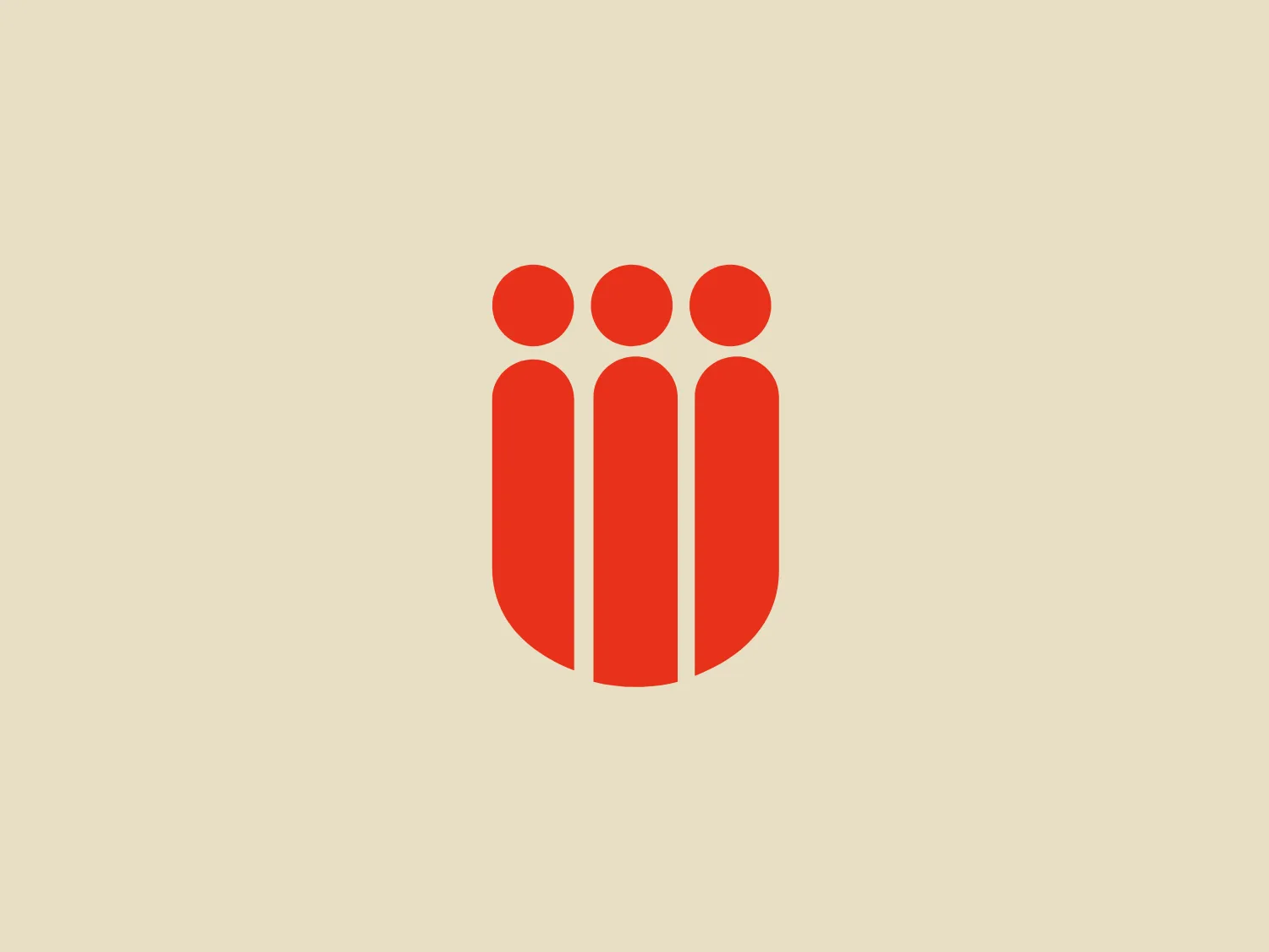 The image shows a simplistic yet modern logo comprised of three stylized vertical bars in a vibrant orange color. The bars are equidistant from each other and are capped with half-circles, giving the impression of a group of three individuals with their heads close together, perhaps symbolizing unity or teamwork. The shapes are contained within a shape that might remind one of an upside-down U or a shield, suggesting protection or inclusion. The Workers United logo has a clean and friendly appearance, with its rounded tops softening the overall look and making it approachable. For a background that complements this logo, a subtle and light choice would be advisable to maintain its modern and minimalistic feel.