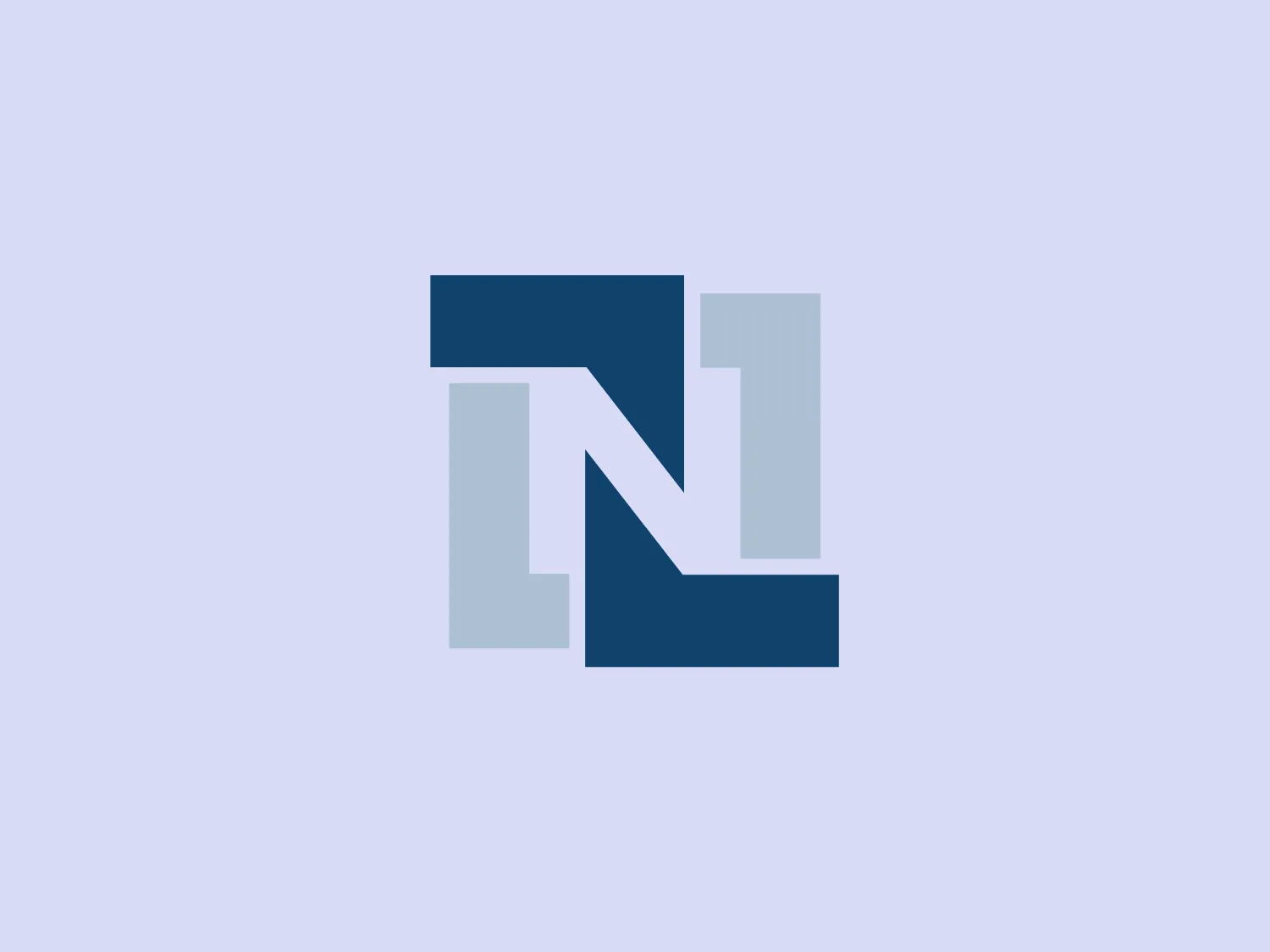 The Netsuite logo showcases a stylized fusion of the letters "N" and "I," seamlessly intertwined to create a unified symbol. The design employs two shades of blue; a deep navy blue (#003366) for the "N" and a lighter steel blue (#4682B4) for the "I," generating a contrast and three-dimensional effect. The bold, geometric shapes convey a contemporary and polished impression, using clean lines and distinct angles. The overall look is polished and direct, evoking a sense of dependability and effectiveness.
