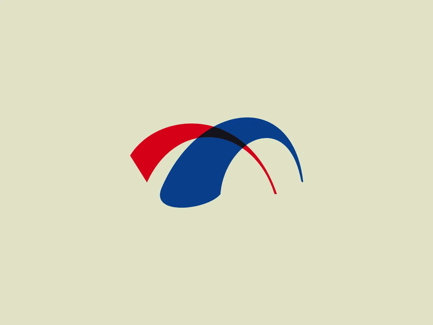 The Nextrom logo showcases an abstract, dynamic design with three overlapping curved shapes. The bold red and blue shapes create a vibrant and energetic feel, while the intersecting black shape suggests connection or movement. This design exudes a sense of fluidity and synergy, with a modern, minimalist aesthetic that conveys versatility and motion.