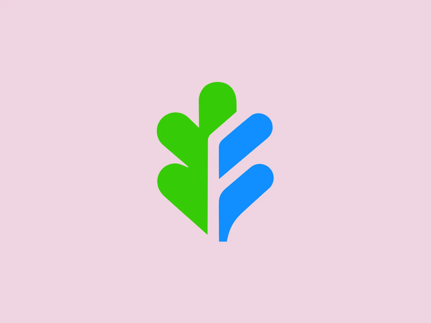 The Fontenay logo features a stylized design that combines elements reminiscent of both plant life and abstract shapes. It consists of a green and blue color scheme, with the green shape resembling a leaf or a heart on the left and the blue shape suggesting a water droplet or a flame on the right. The forms are composed of three rounded, elongated lobes each, which mirror each other to form a cohesive and balanced emblem. The overall design aesthetic is modern and clean, with a focus on symmetry and the use of negative space to clearly separate the two shapes while maintaining a sense of unity.