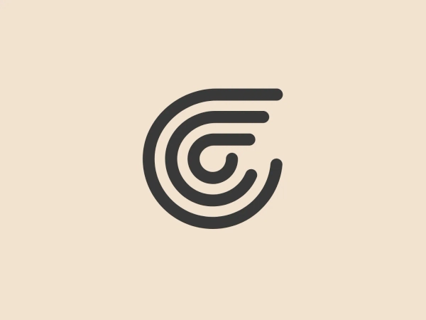 The Gymflow logo features a modern, minimalistic design with abstract circular shapes that interlock to form a stylized letter "G". Composed of smooth, curved lines in a vibrant shade of pinkish-red, it creates a sense of motion and connectivity. The clean lines and implied letter give it an easy-to-recognize identity, suggesting a contemporary and dynamic brand. This logo is potentially associated with the tech or creative industries and would be complemented well by a subdued background.