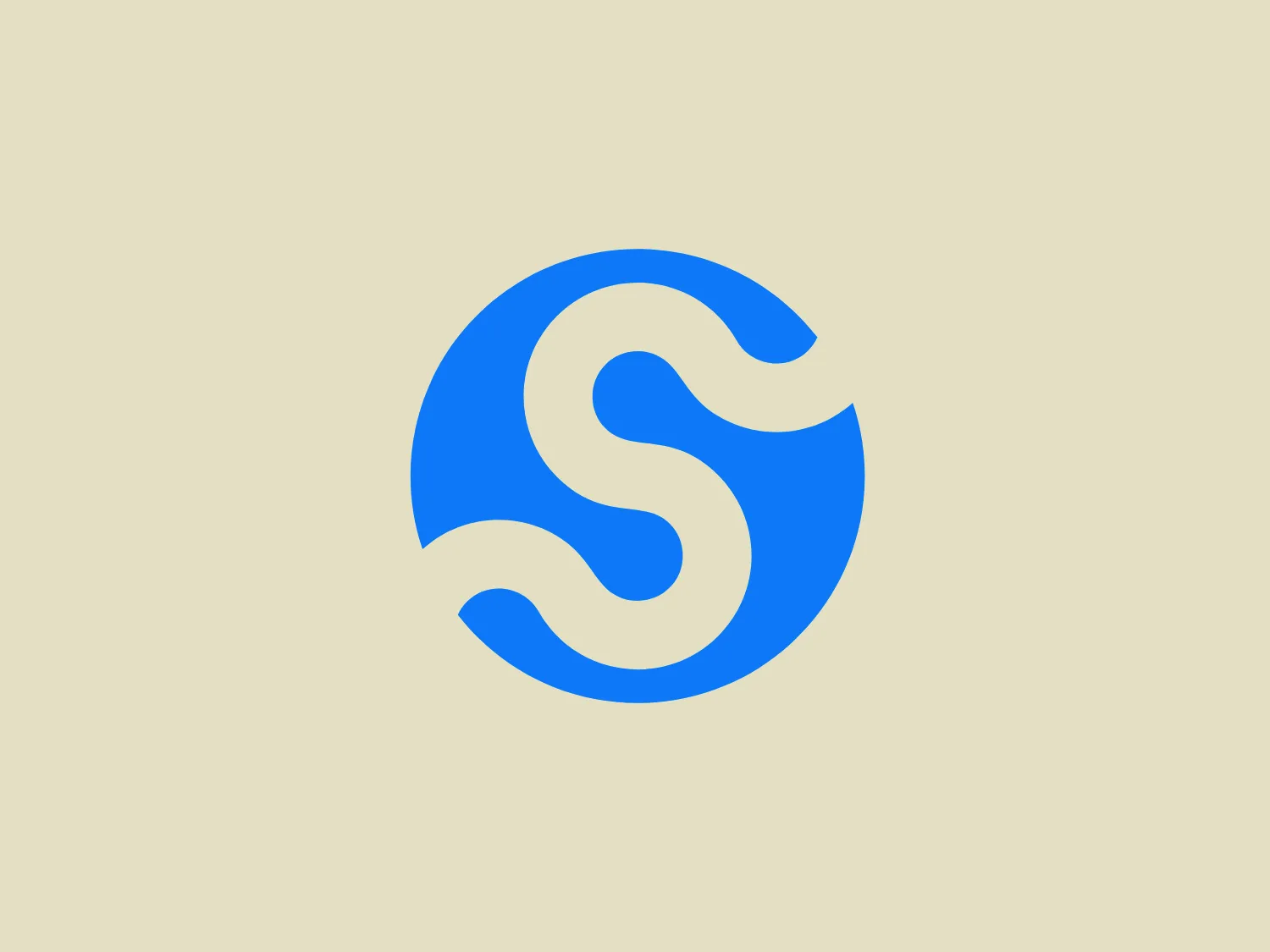 The logo displayed for Svix is a modern, abstract design consisting of a blue swirl with negative space that creates an 'S' shape within a circle. The blue swirl is a rich, vibrant shade, which makes the logo stand out distinctly. The 'S' shape in the center is stylized with smooth curves, conveying a sense of movement and fluidity. This design suggests dynamism and innovation. The overall aesthetic is sleek and contemporary, with a strong visual impact due to the simplicity and clean lines. The blue shade would pair well with a subtle background that does not compete for attention.