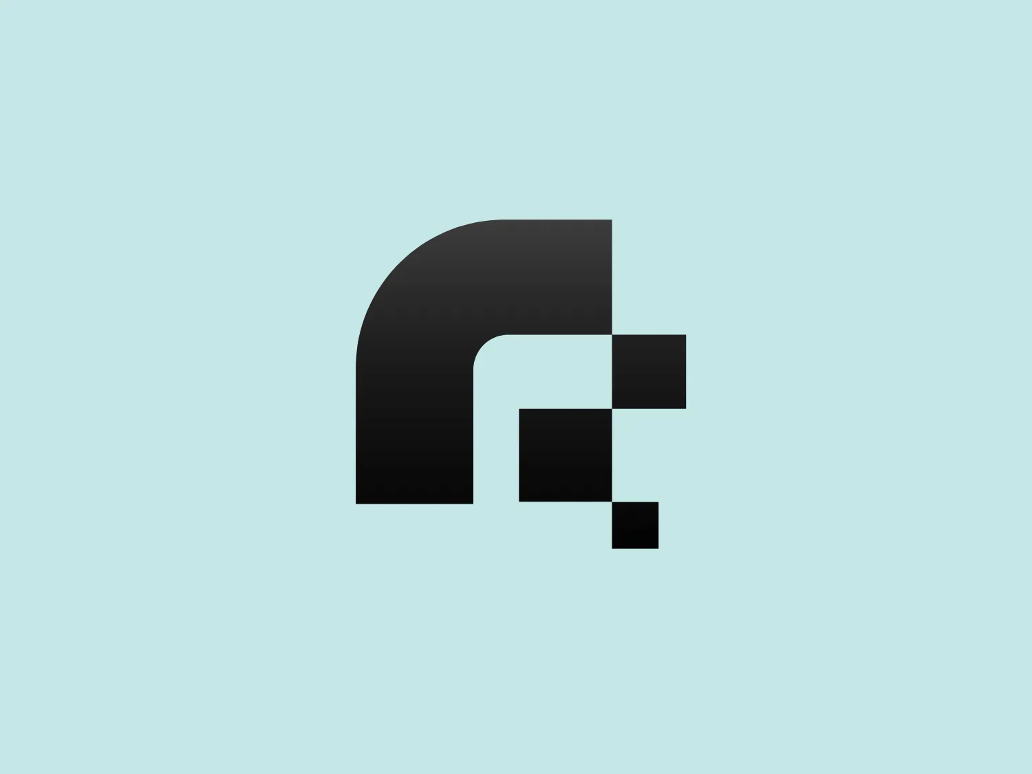 The Relevance logo is a modern, minimalist design featuring bold, capitalized letter "E". In the black and white geometric composition, the horizontal lines of the "E" are segmented into smaller rectangles, creating a fragmented appearance. The negative space within the "E" forms a partial grid-like structure, adding depth to the design. The overall aesthetic is clean and simple, with a focus on clean lines. To complement the starkness of the black, a pale, soothing blue background color is recommended.