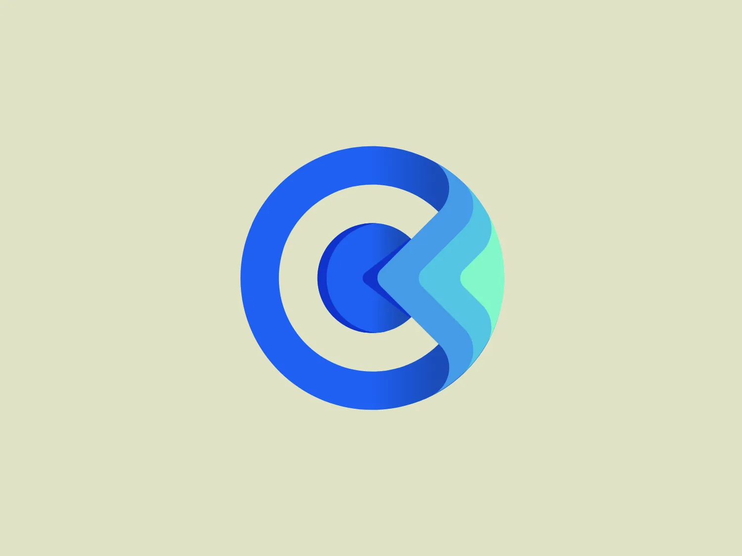 The Coinread logo showcases a stylized, abstract design with a spiral shape, depicting motion and continuity. The vibrant blue color transitions into lighter shades towards the center, accented with subtle green hues for a dynamic and modern feel. The interlocking curved shapes suggest integration and collaboration, while the gradient adds a 3D depth to the logo. This versatile design can represent concepts such as technology, innovation, energy, and environment.