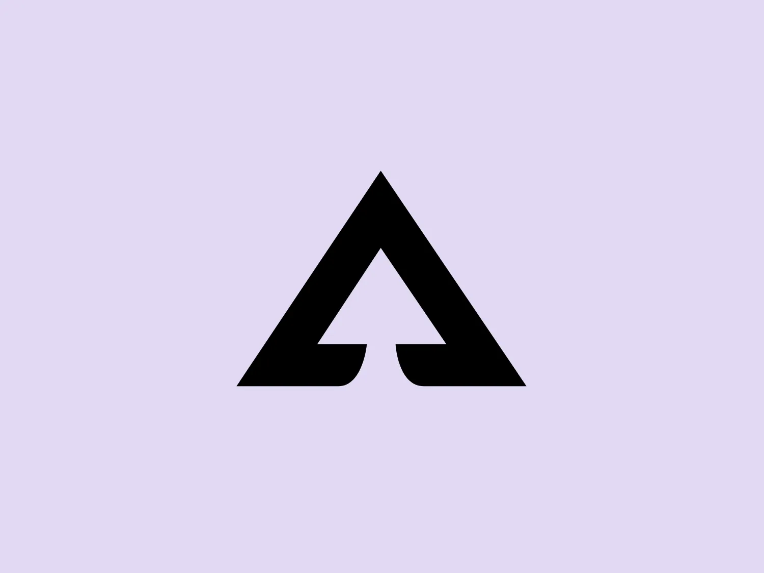 The Afosa logo portrays a bold, black-colored design featuring a stylized letter "A" composed of two diagonally opposed arrows pointing outward. The minimalistic yet dynamic design creates an implied triangle in the negative space at the center, resulting in a modern and sleek aesthetic. The sharp angles and pointed tips of the arrows convey a sense of movement and energy, making it ideal for a forward-thinking brand.
