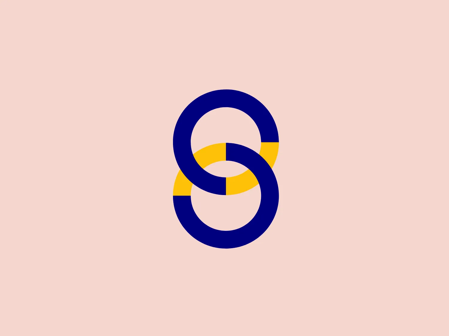 The logo of SAPS features an intertwined double loop design that resembles an abstract representation of the number eight or the infinity symbol. It is composed of bold, dark blue lines with sharp, precise edges, and the loops intersect with sections colored in a contrasting bright yellow. The design is modern and dynamic, conveying a sense of connection and continuity. The color contrast is striking and gives the logo a sense of energy and vibrancy.