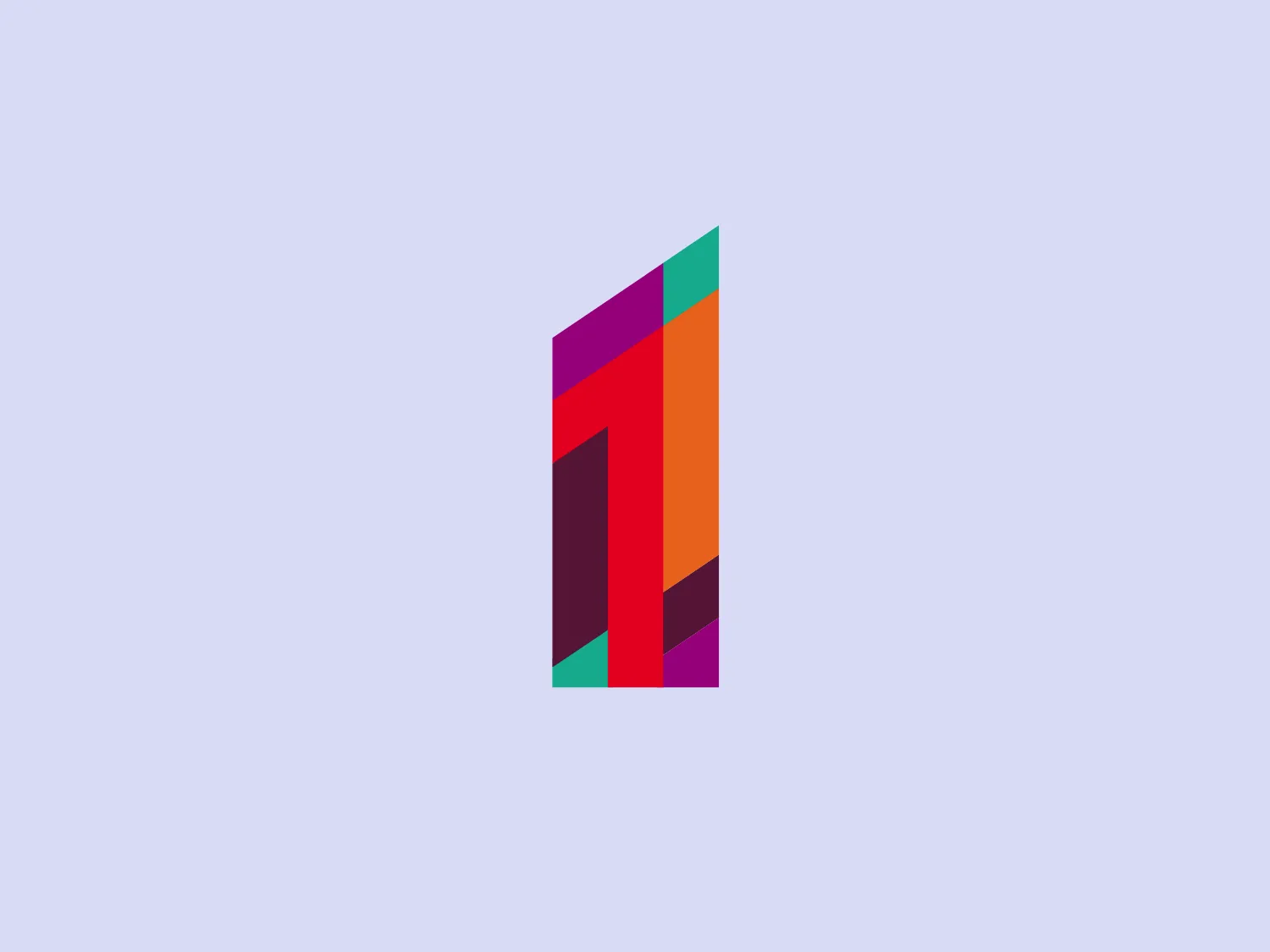 The Campus 1 MTL logo showcases a stylized numeral "1" with a modern design, incorporating geometric shapes and sharp angles. Its vibrant color palette includes various hues such as purple, red, orange, and hints of green and turquoise, arranged in a layered, faceted pattern, suggesting dimensionality and movement. The design exudes energy and a forward-thinking vibe with a dynamic and contemporary aesthetic, conveying progress and innovation.
