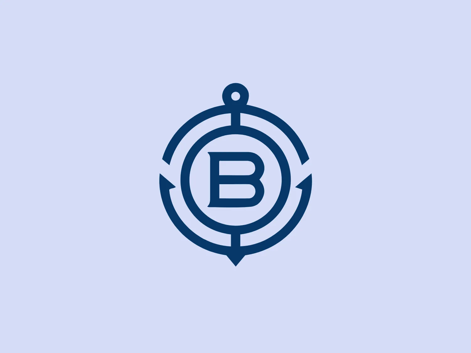 The logo for Brigantine boasts a bold, uppercase letter "B" centered within multiple concentric circles. It exudes a nautical compass theme, with the outermost circle resembling a compass bezel and a ring that features subtle triangular indicators like those on a compass face. The color scheme is monochromatic with a deep, navy blue tone that conveys professionalism and stability. The design is modern with clean lines and balanced symmetry, suggesting precision and direction. The overall aesthetic is sleek and would be suitable for a company or brand related to navigation, location services, or possibly maritime ventures.