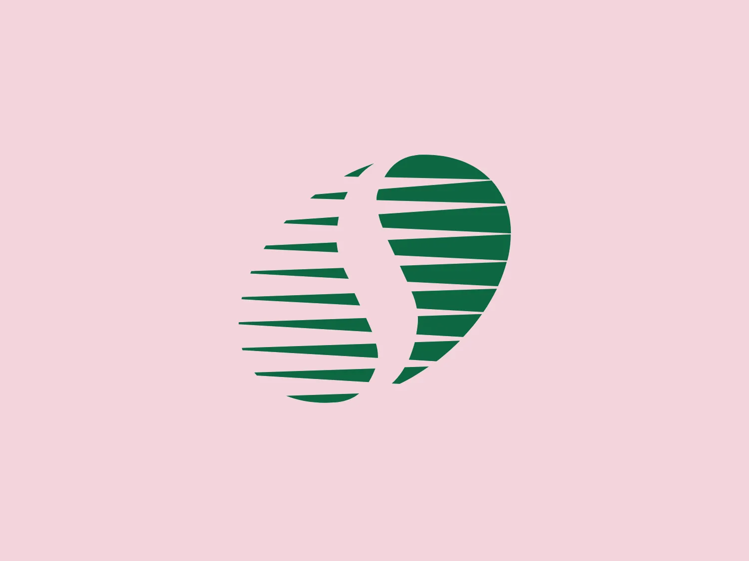 The Sembcorp Marine logo presents a modern, abstract design with overlapping horizontal lines that form a stylized globe. The use of various green shades evokes growth, freshness, and environmental consciousness. The left side of the globe is solid while the right side features segmented, stripe-like lines, suggesting dynamism and energy. The cleanly separated lines impart a sense of order and precision while maintaining a minimalistic aesthetic, conveying a global and progressive vibe.