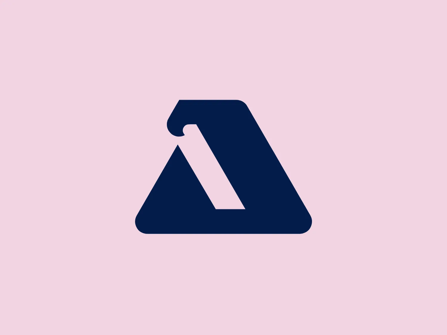 The Anato logo features a simple and modern design, with an abstract triangular shape and a notch cut out on the upper left side for a three-dimensional effect. The deep, solid blue color conveys professionalism and reliability. The clean lines and sharp angles contribute to the contemporary aesthetic. The lack of additional embellishments ensures easy recognition and scalability across various mediums.