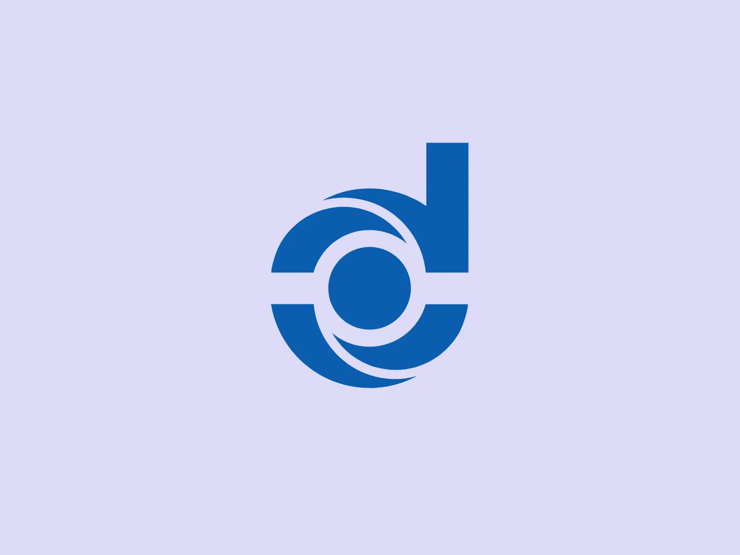 The Donaldson logo showcases a stylized, dynamic design with overlapping circular and linear elements, creating a sense of movement and connectivity. It is presented in shades of bold blue, ranging from deep navy to bright cyan, imbuing the design with a professional yet dynamic feel. The central part of the design is a circle, intersected by two arcs and flanked by a vertical line that merges into one of the arcs, suggesting a letter or symbol. The clean lines and modern aesthetic suggest innovation and efficiency.