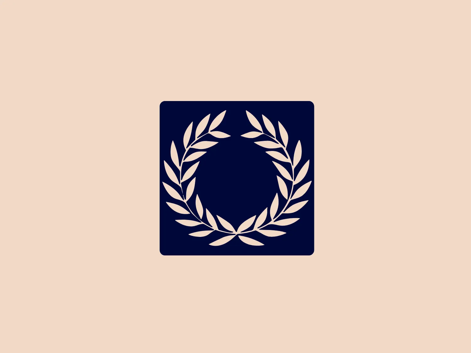 The Olympia AI logo presents a symmetrical design featuring a white laurel wreath inside a square with rounded corners. The laurel wreath consists of two curved branches with leaves arranged in a mirror image, encircling an empty, circular space. The distinct contrast between the white of the wreath and the deep navy blue of the square background adds a classic and professional touch to the logo, suggesting a theme of victory or achievement as is traditionally associated with laurel wreaths. The use of negative space within the circular wreath center could be utilized for additional design elements if desired. For a background that complements this logo without competing for attention, a subtle and neutral tone would be ideal.