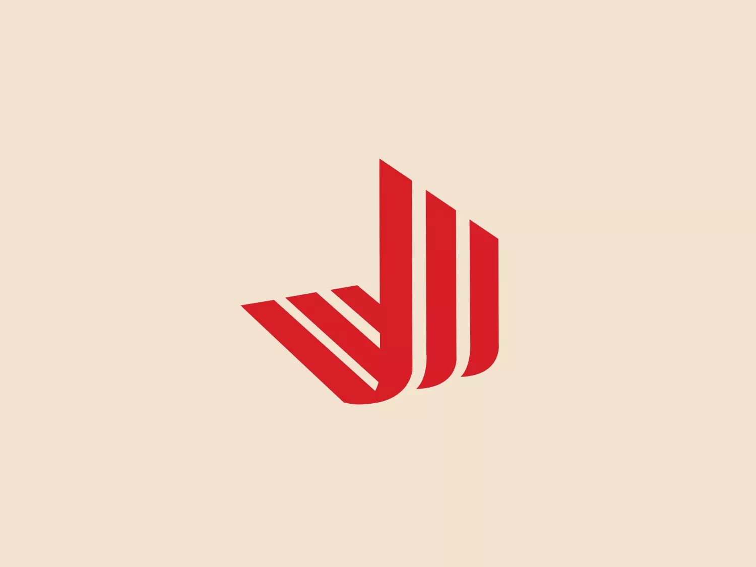 The Jotanunes logo features a vibrant red, stylized, abstract design with bold, diagonal lines suggesting motion and a dynamic state. The convergence of lines creates a sense of direction or progress, while the modern, sleek design with a three-dimensional effect exudes strength and vitality. The balanced aesthetic is achieved through symmetrical lines mirroring each other in size and spacing.