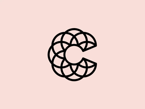 The logo comprises a stylized letter "C" with a three-dimensional grid pattern, forming a multi-faceted surface. The design is clean and modern, using a monochromatic color scheme with the use of black on a white background. The interconnected lines on the face of the "C" suggest a sense of connectivity or technological sophistication, reminiscent of a wireframe model in 3D design. It has a geometric and almost futuristic look, suggesting innovation and precision.