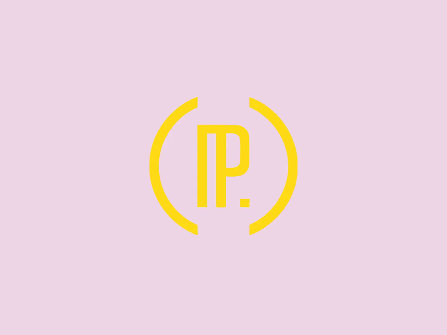 The Public Narrative logo comprises a modern and minimalist design featuring the letters "I" and "P" in bold, capitalized sans-serif font, resting against a backdrop of two abstract semi-circle or crescent shapes. The letters are centrally aligned and presented in a striking golden-yellow color that exudes a sense of sophistication and cutting-edge style. The crescents frame the letters and create a circular dynamic around the "IP," conveying movement or completeness. The emptiness between the curves emphasizes the clean space and brings attention to the typography. This design's simplicity is its strength, suggesting a contemporary, high-end brand identity.