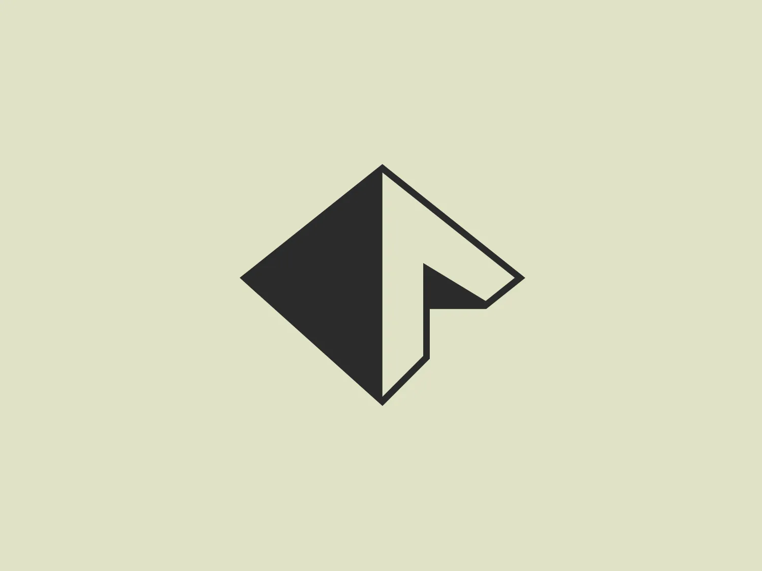 The Aegis logo features a stylized, flat design composed of two overlapping geometric shapes, creating an abstract arrow pointing towards the upper right. The main shape is a bold red diamond, while a smaller white right-angle triangle protrudes from the left side, giving the impression of a forward-moving direction. The crisp edges and high contrast between the red and white elements offer a modern and dynamic feel to the logo. The simplicity and use of negative space add to its contemporary appearance.