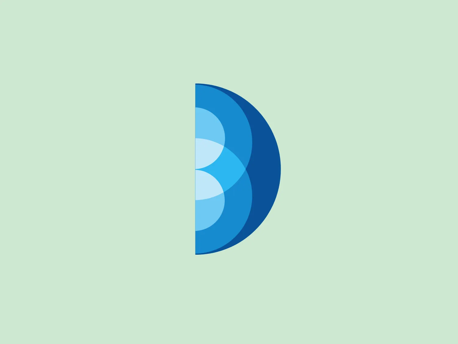 The Business Council of British Columbia's logo features a stylized letter "D" composed of varying shades of blue, ranging from light to dark. The design is modern and simplistic, with the use of gradient fill creating a sense of depth and dimension. The "D" is made up of four separate arcs, each with a gradient finish that gives the logo an almost three-dimensional, layered appearance. The contrasts between the shades of blue create a dynamic and visually appealing effect, symbolizing movement and fluidity.