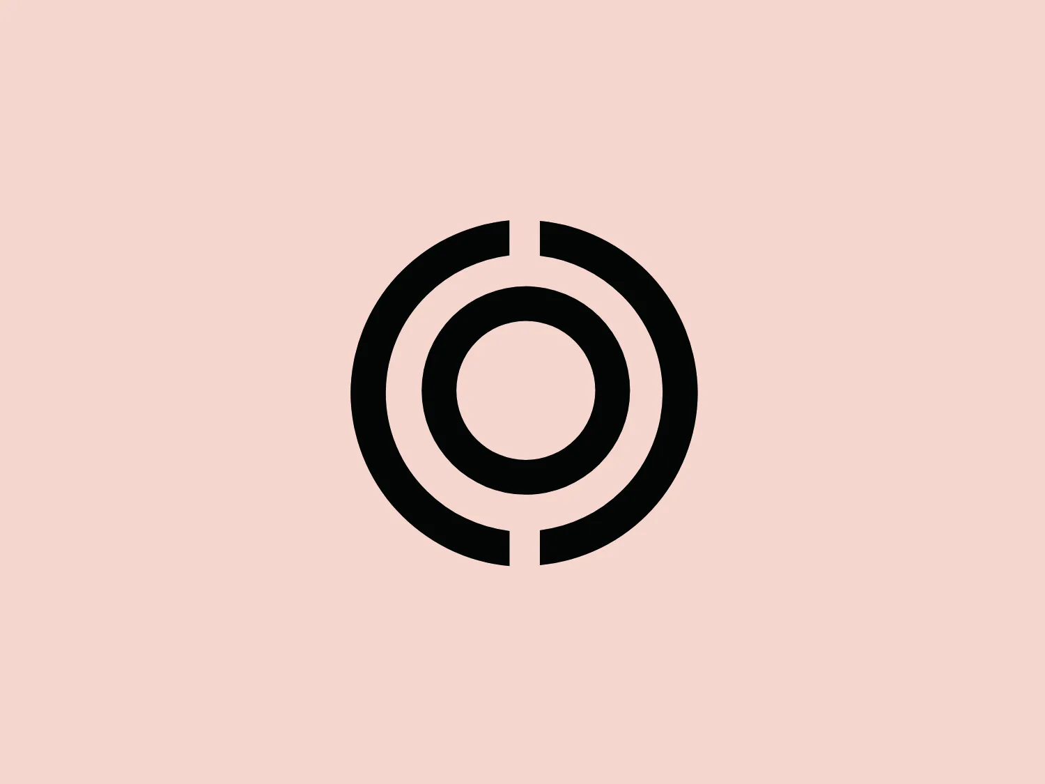 The Osko logo is a minimalist and modern design comprised of three concentric elements. It features a bold black circle as the outermost shape, followed by a thinner black ring, and a solid black dot at the center. The strategic breaks in the rings create the impression of a stylized letter "C" or "G," offering versatility in its interpretation. With its strong contrast and minimalist aesthetic, the logo is suitable for diverse brand representations across various mediums, and would complement well with a subtle and light background.