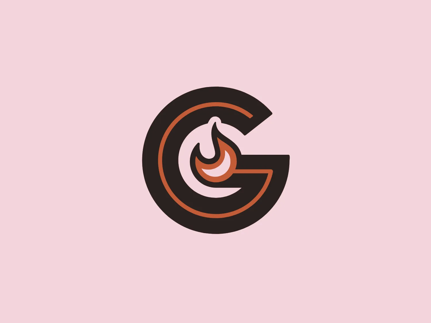 The Gilroy’s logo showcases a stylized letter "G" with a dynamic flame motif integrated within its design. The "G" is thick and bold, with a modern and slightly curved shape, giving it a sense of movement and energy. The flame element has gradations of orange and white, suggesting heat and power, while the "G" itself is outlined in a rich black with a brownish inner fill that complements the flame. The overall aesthetic is sleek, professional, and energetic, with a color palette that conveys warmth and vibrancy.