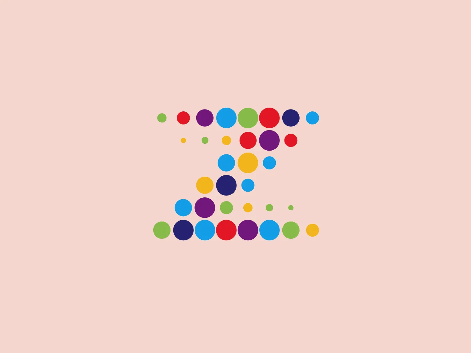The Zonik logo showcases an assortment of vividly colored dots intricately arranged into the form of the letter 'Z'. The dots, in bold shades of red, blue, green, yellow, and purple, are evenly distributed with a uniform size, establishing a lively and energetic impression. Each dot displays a slight gradient, lending a contemporary touch and depth to the design. The white space between the dots emphasizes their uniqueness while contributing to the overall 'Z' shape. The composition of colorful dots conveys a message of diversity, connectivity, and a sense of community or networking.