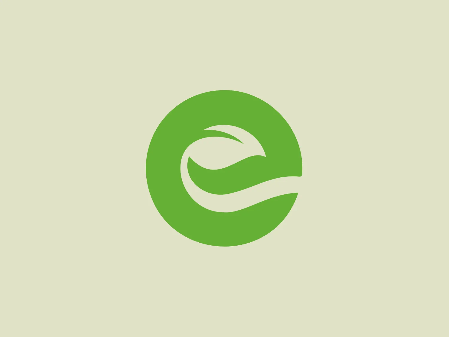 The logo for Renew features a stylized plant or leaf-like symbol, consisting of a sleek, modern curve that swirls inward, creating an abstract representation of growth or sustainability. The main color of the figure is a vibrant shade of green, suggesting a connection to nature, health, or ecological themes. The form sits centrally within a circular boundary of a slightly darker green, creating a sense of harmony and continuity. The logo's design is clean, organic, and conveys a sense of motion or transformation.