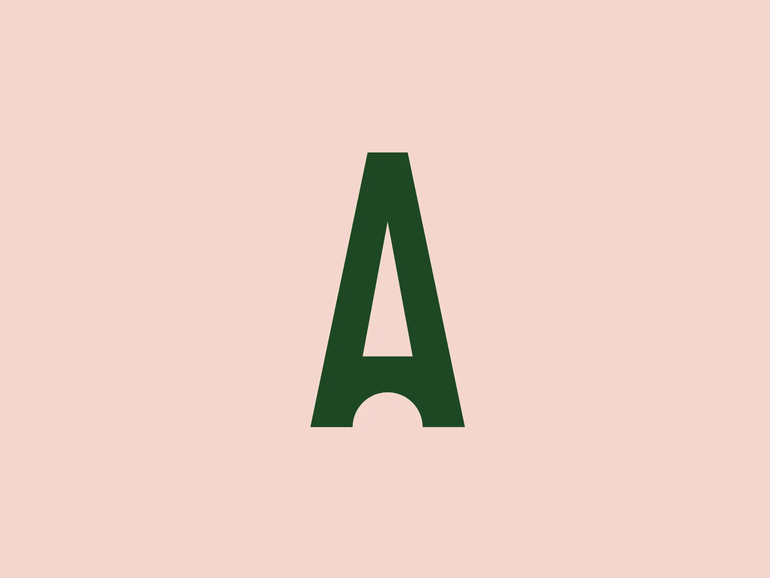 The Paris Tourist Office logo showcases a simple yet bold capital "A" in a dark green color with a flat design. The letter has a classic sans-serif font with a small triangular cutout at the lower part of the letter, suggesting a subtle playfulness within the otherwise minimalist aesthetic. The straight lines of the "A" impart a feeling of stability and strength, while the overall design is modern and uncluttered, suitable for a variety of contemporary branding contexts.