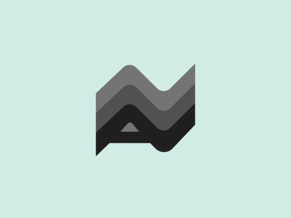 What catches our eye is the modern 'M' shape with gradient colors, creating a dynamic and sleek look for A-Team Global.