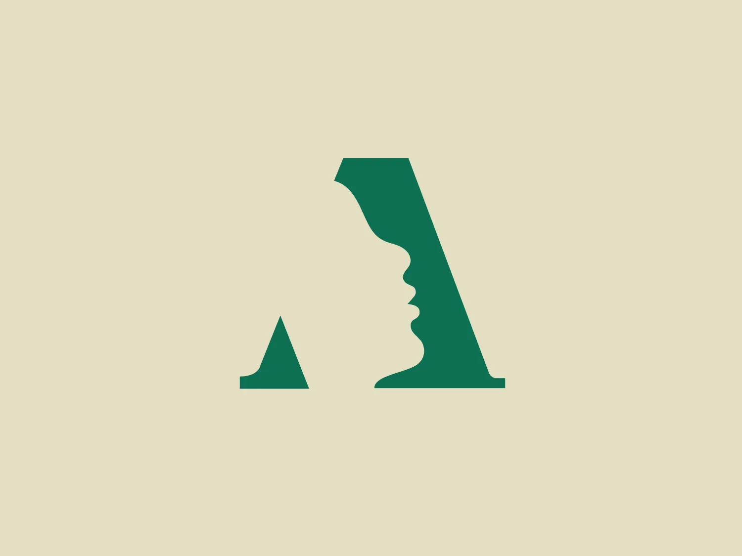 The Alief logo depicts a stylish rendition of the letter "A," utilizing negative space to form the profile of a figure facing right. The elegant monochrome design in deep forest green exudes modernity and sophistication. Its clean lines and simplicity convey a professional and contemporary aesthetic. The clever use of negative space adds an element of intrigue, while the substantial color depth ensures strong contrast with a lighter background.