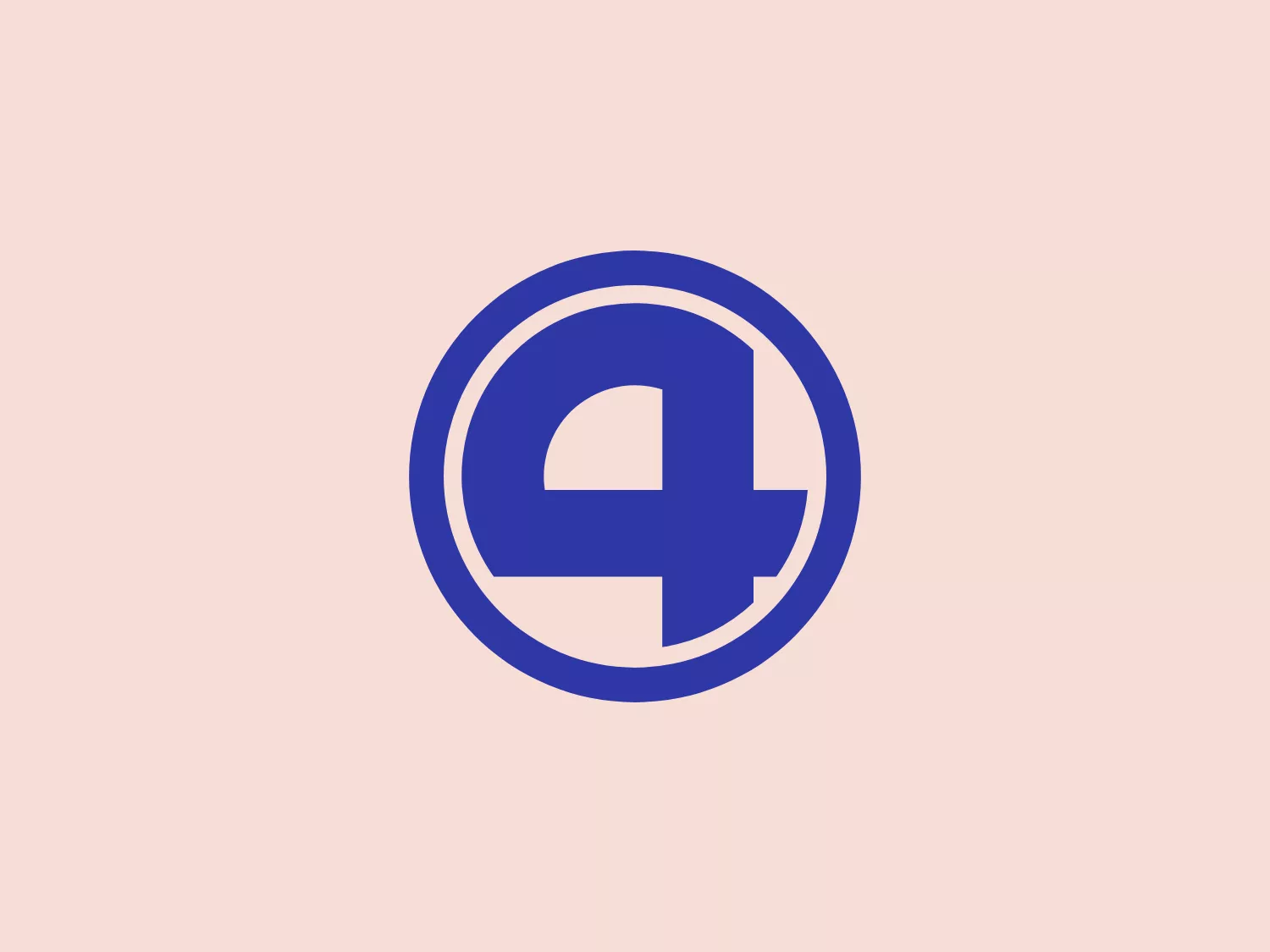 The Channel Four logo is a bold symbol consisting of a stylized letter 'E' within a circle. The design features a dynamic cut or negative space that creates a visual play between the letter and the surrounding shape. The vivid royal blue color provides a strong contrast against lighter backgrounds, conveying a sense of professionalism and reliability. The overall design aesthetic is modern and minimalist, with clean lines suggesting efficiency and directness.