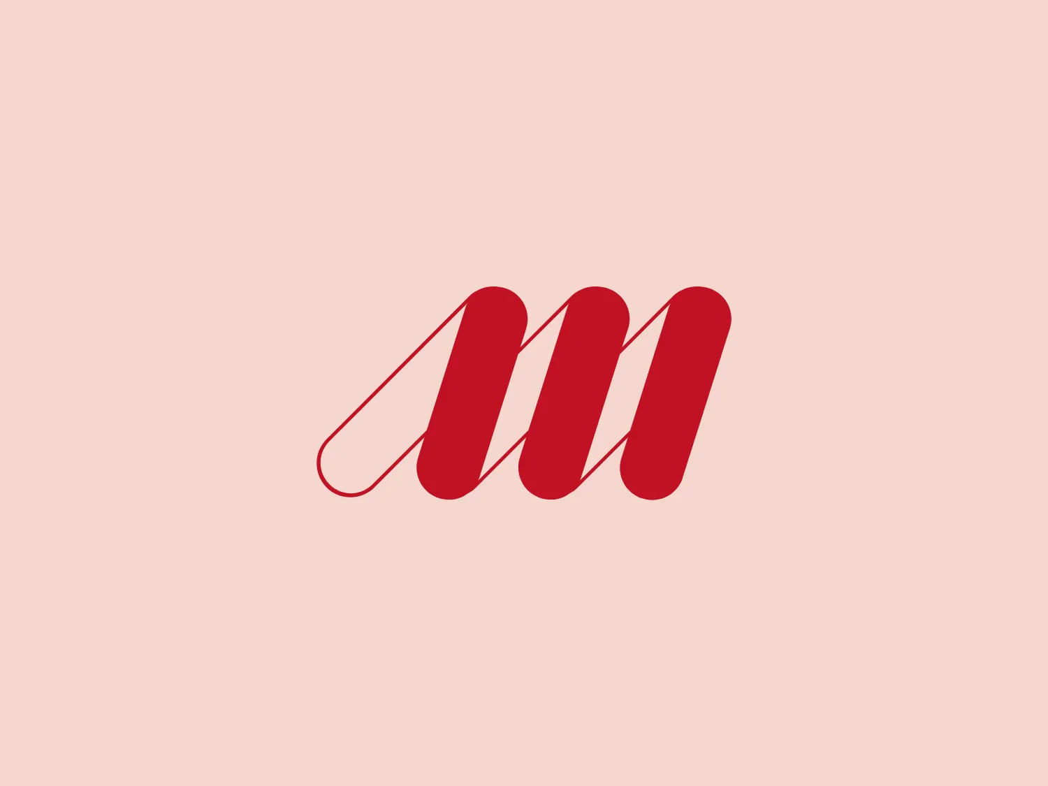 The Maysan Mando logo showcases a stylized lowercase 'm' using bold, ribbon-like shapes that convey fluidity and movement. The striking shade of red signifies energy, passion, or power. Its modern, minimalist aesthetic with smooth curves and the absence of embellishments make it versatile and easily recognizable. The use of negative space and overlapping elements adds sophistication and depth to the design.